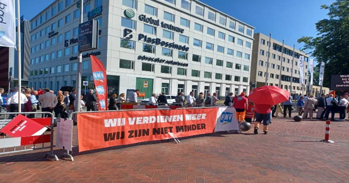 Succesvolle actie FNV tijdens VNGcongres FNV